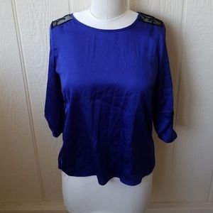 Blue Silken Blouse
